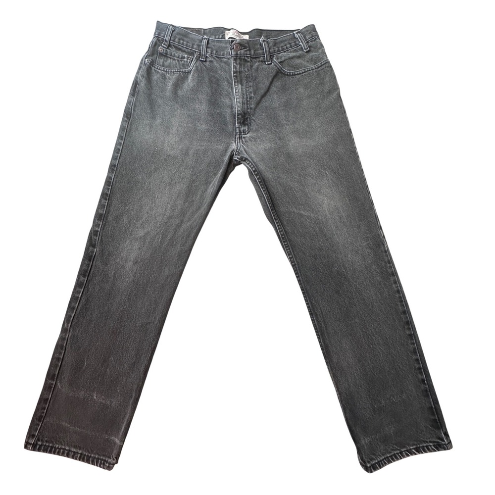 Vintage Levi's Signature Jeans Mens 38x32 (35x30) Black Straight Leg Denim Y2K